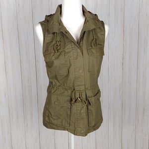 Love Tree Olive Green Utility Vest